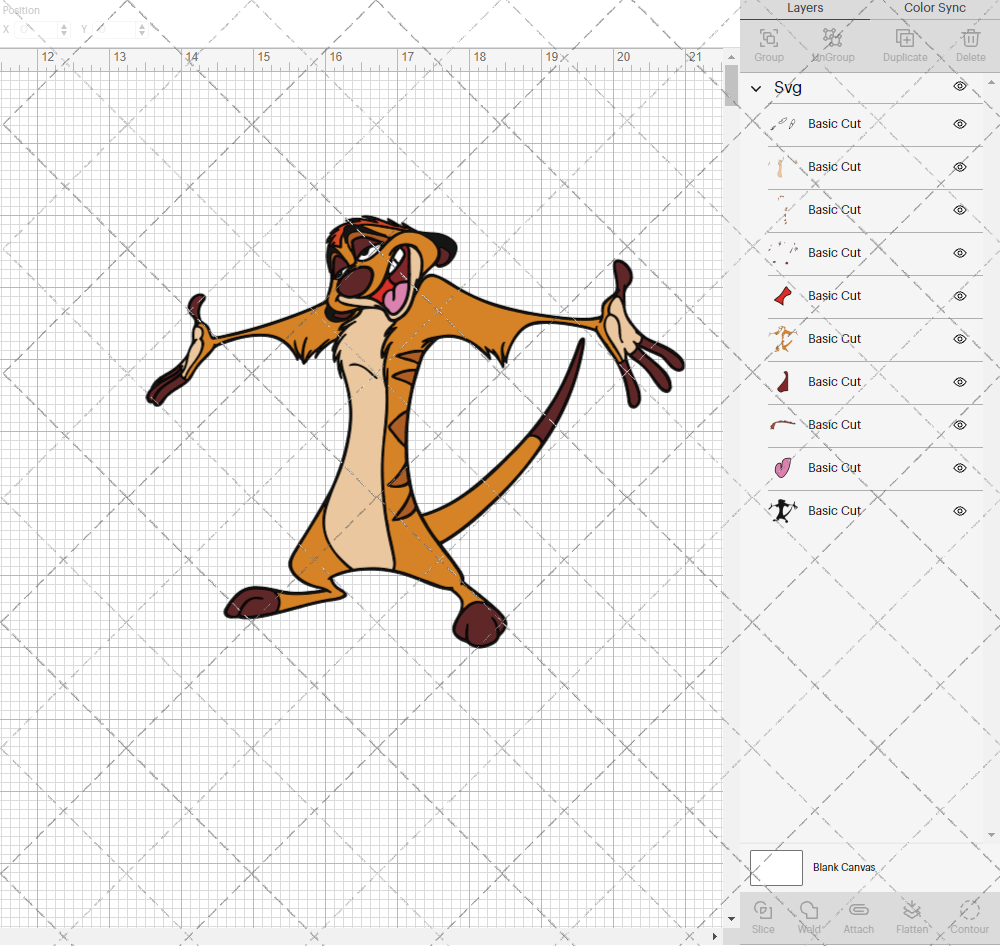 Timon - The Lion King, Svg, Dxf, Eps, Png - SvgShopArt