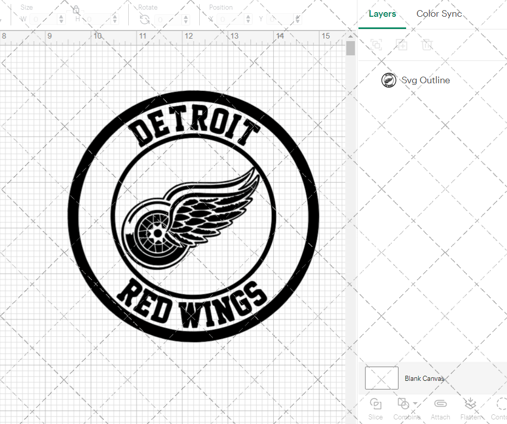Detroit Red Wings Circle 1948, Svg, Dxf, Eps, Png - SvgShopArt