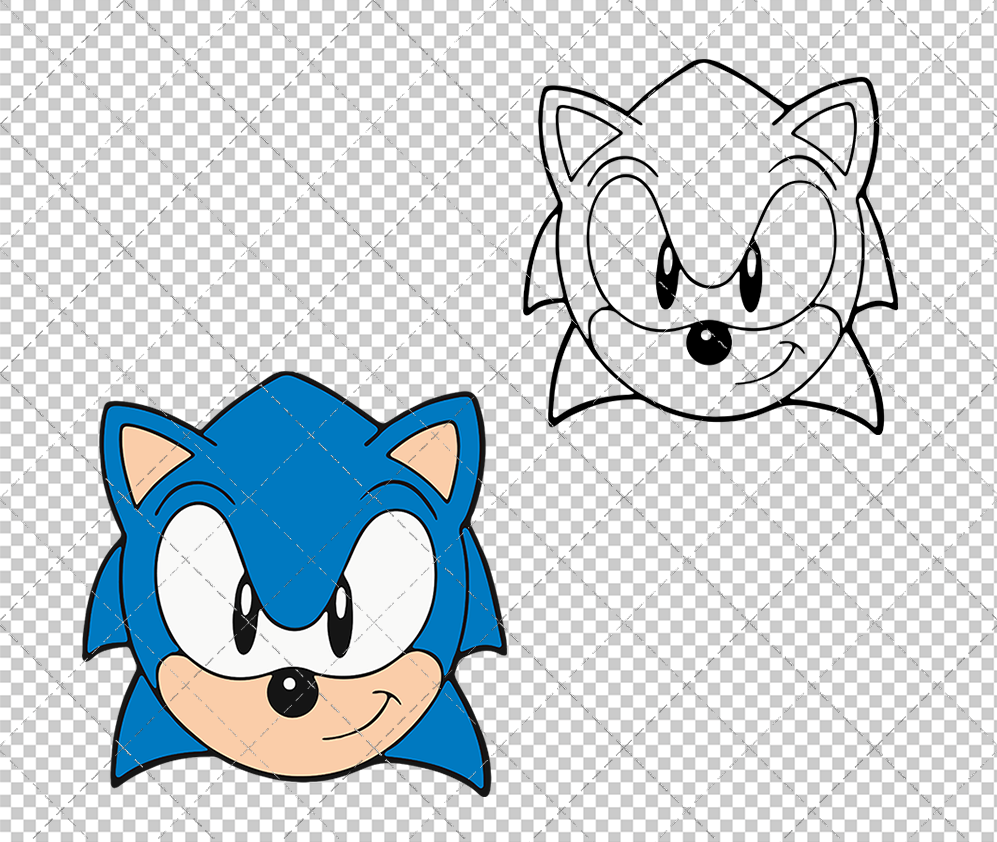 Sonic the Hedgehog 005, Svg, Dxf, Eps, Png - SvgShopArt