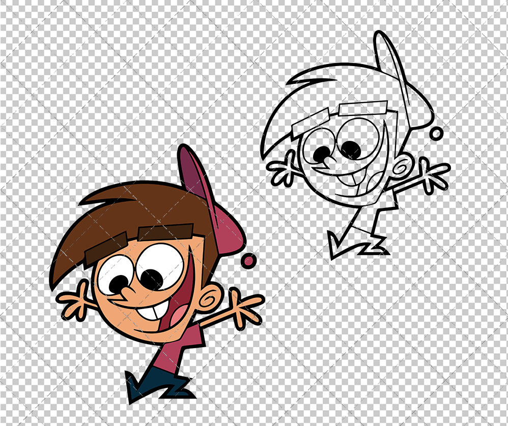 Timmy Turner - The Fairly Odd Parents, Svg, Dxf, Eps, Png - SvgShopArt