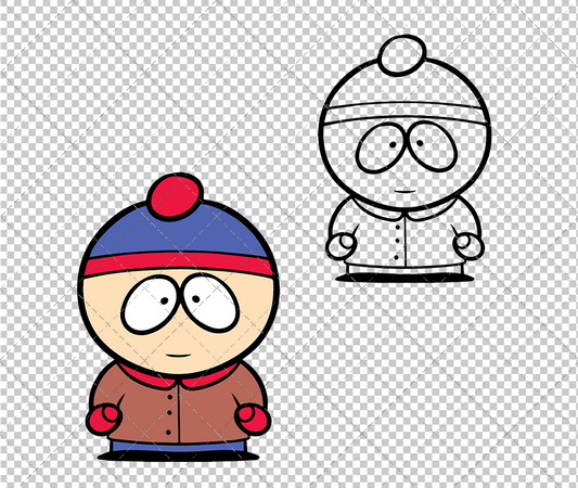 Stan Marsh - South Park, Svg, Dxf, Eps, Png - SvgShopArt