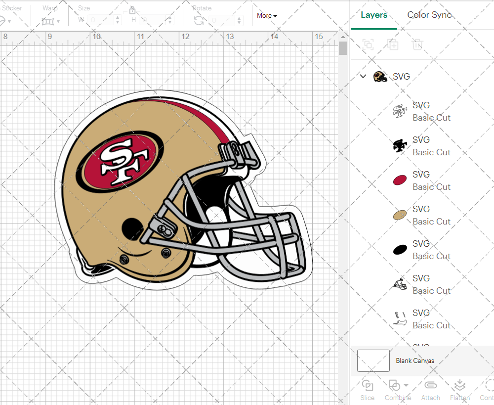 San Francisco 49ers Helmet 2009 002, Svg, Dxf, Eps, Png - SvgShopArt