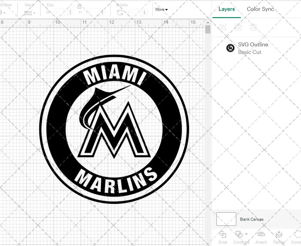 Miami Marlins Circle 2012, Svg, Dxf, Eps, Png - SvgShopArt