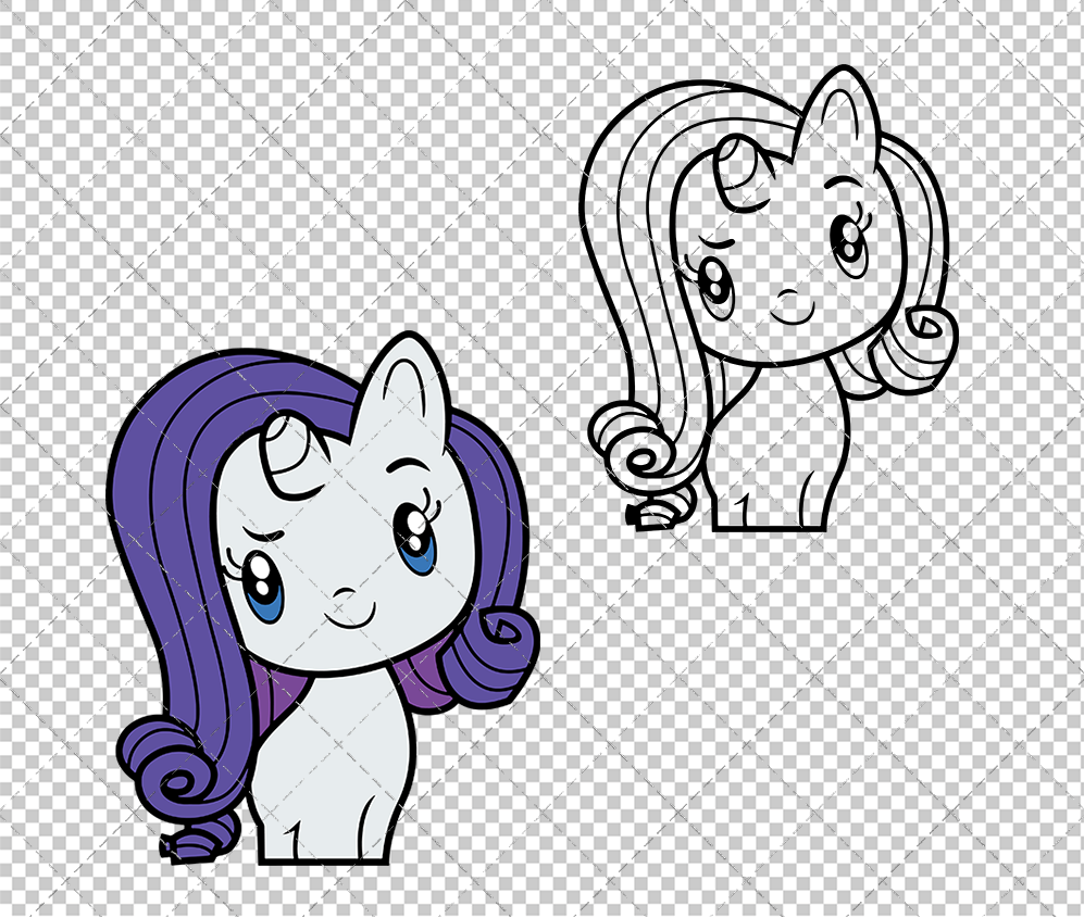 Rarity - MLP Cutie Mark Crew, Svg, Dxf, Eps, Png - SvgShopArt