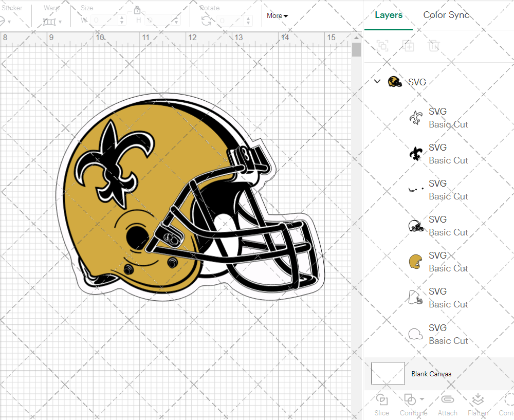 New Orleans Saints Helmet 1976 002, Svg, Dxf, Eps, Png - SvgShopArt