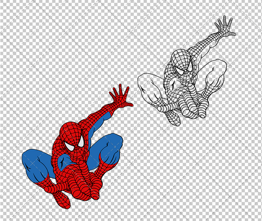 Spider-Man 004, Svg, Dxf, Eps, Png - SvgShopArt