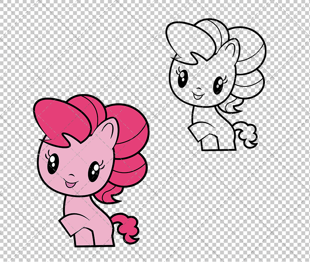 Pinkie Pie - MLP Cutie Mark Crew, Svg, Dxf, Eps, Png - SvgShopArt