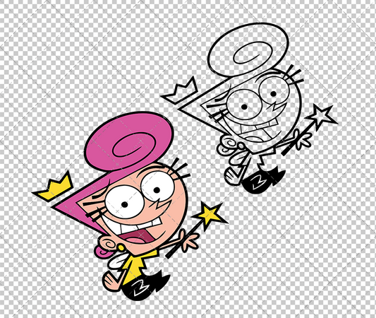 Wanda - The Fairly Odd Parents 002, Svg, Dxf, Eps, Png - SvgShopArt