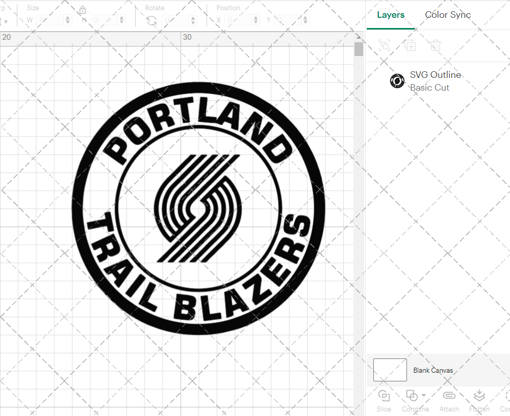 Portland Trail Blazers Circle 2017, Svg, Dxf, Eps, Png - SvgShopArt