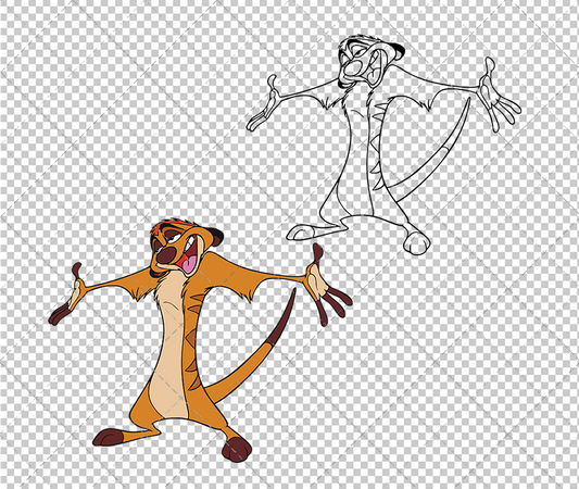 Timon - The Lion King, Svg, Dxf, Eps, Png - SvgShopArt