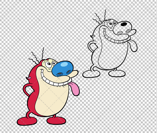 Stimpy - Ren and Stimpy, Svg, Dxf, Eps, Png - SvgShopArt