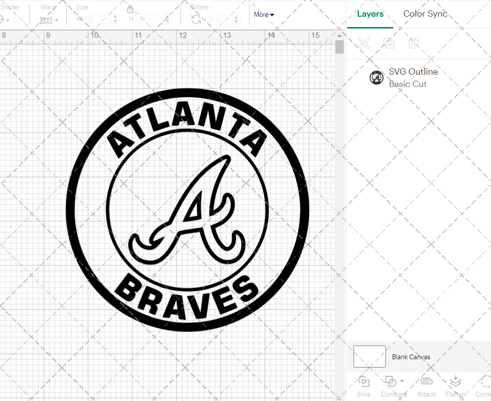 Atlanta Braves Circle 2007 002, Svg, Dxf, Eps, Png - SvgShopArt