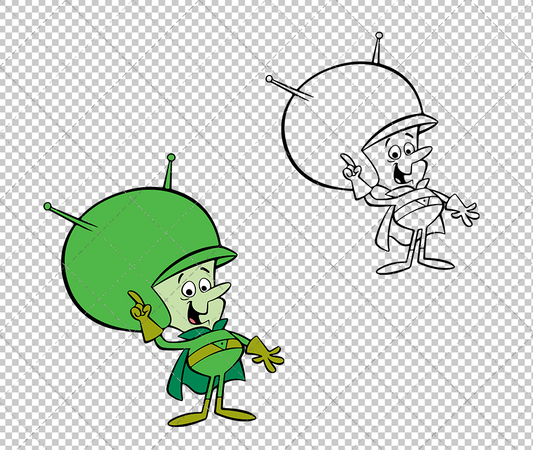 The Great Gazoo - The Flintstone, Svg, Dxf, Eps, Png - SvgShopArt