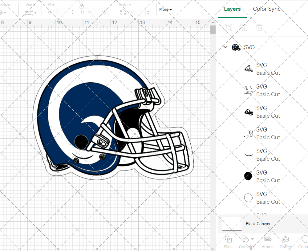 Los Angeles Rams Helmet 2017 002, Svg, Dxf, Eps, Png - SvgShopArt