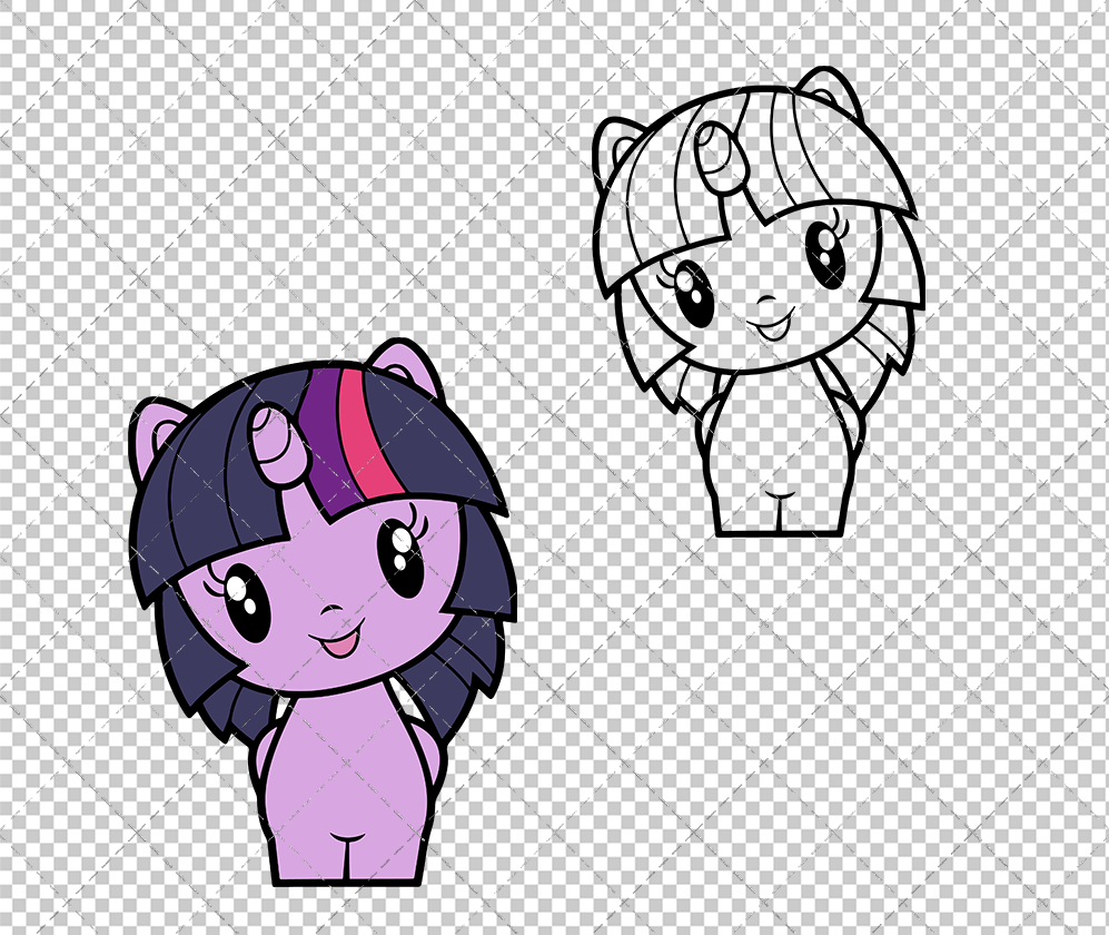 Twilight Sparkle - MLP Cutie Mark Crew, Svg, Dxf, Eps, Png - SvgShopArt