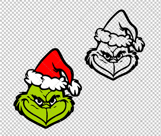 The Grinch, Svg, Dxf, Eps, Png - SvgShopArt