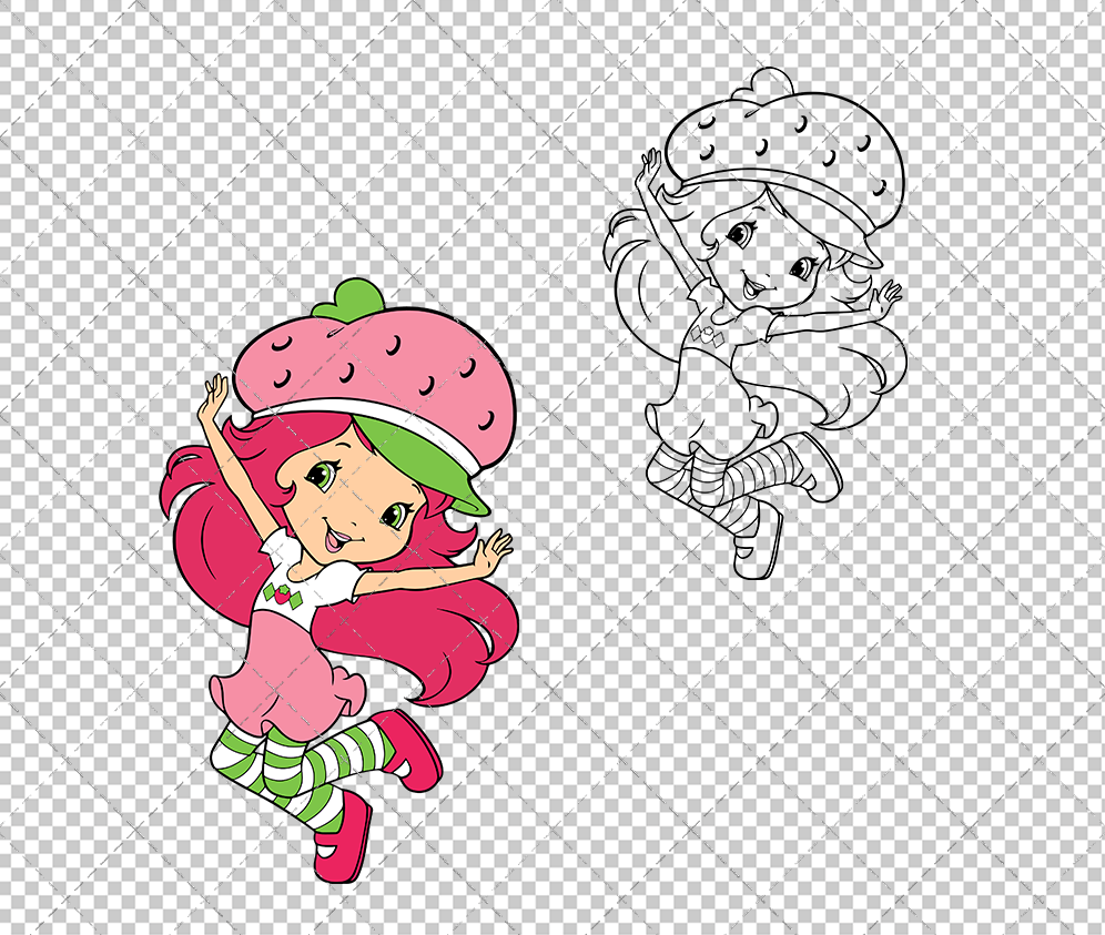 Strawberry Shortcake, Svg, Dxf, Eps, Png - SvgShopArt