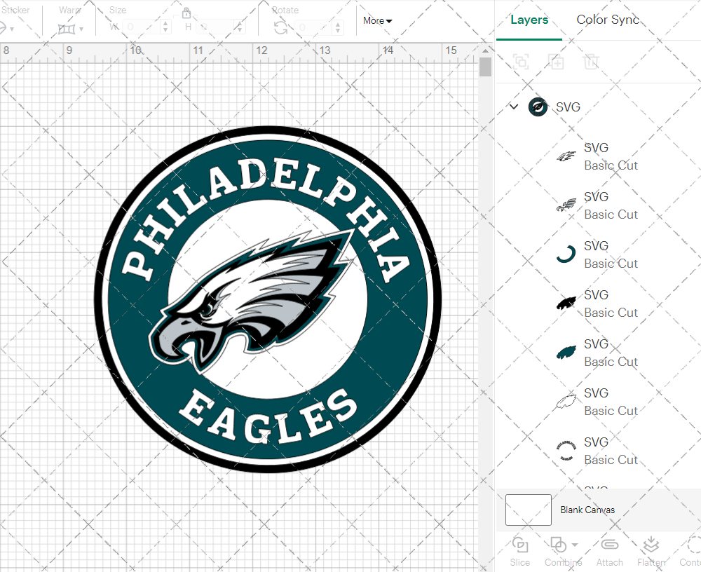 Philadelphia Eagles Circle 1996 002, Svg, Dxf, Eps, Png - SvgShopArt