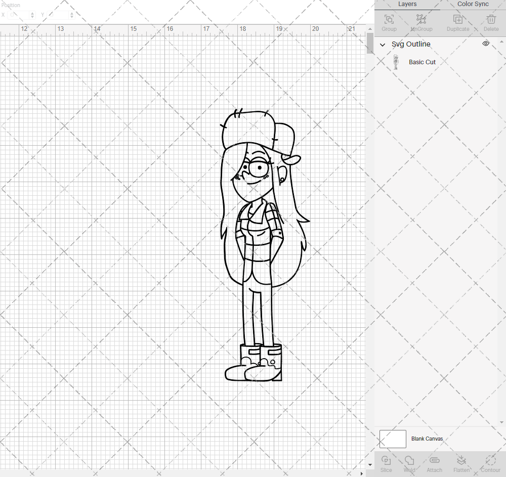 Wendy Corduroy - Gravity Falls, Svg, Dxf, Eps, Png - SvgShopArt