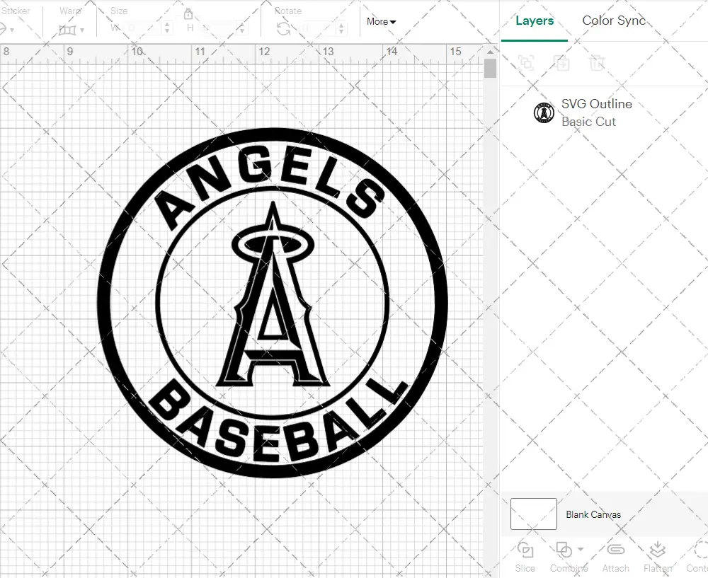 Los Angeles Angels Circle 2017, Svg, Dxf, Eps, Png - SvgShopArt