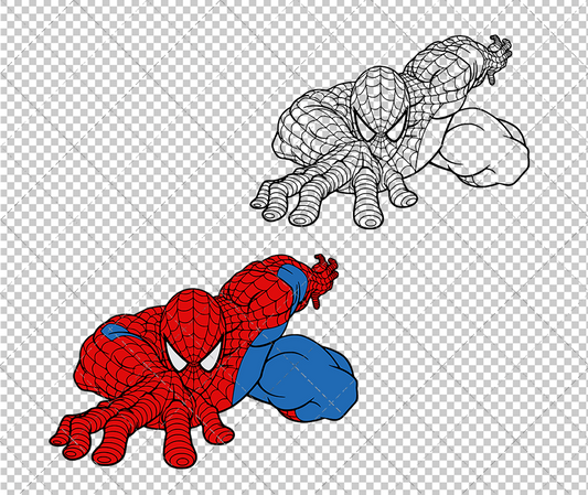 Spider-Man 002, Svg, Dxf, Eps, Png - SvgShopArt