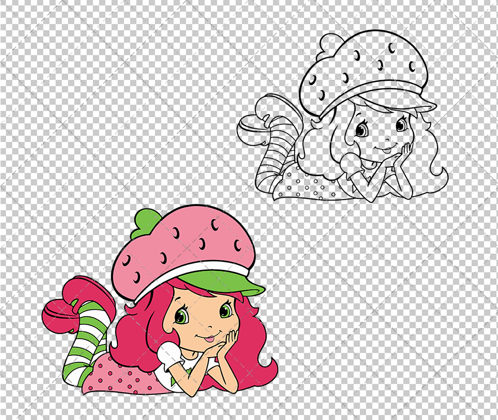 Strawberry Shortcake 004, Svg, Dxf, Eps, Png - SvgShopArt