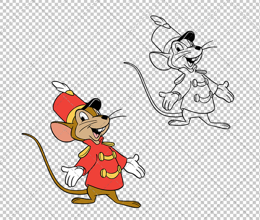 Timothy Q Mouse - Dumbo, Svg, Dxf, Eps, Png - SvgShopArt