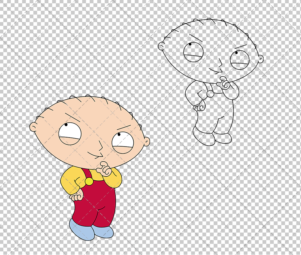 Stewie Griffin - Family Guy, Svg, Dxf, Eps, Png - SvgShopArt