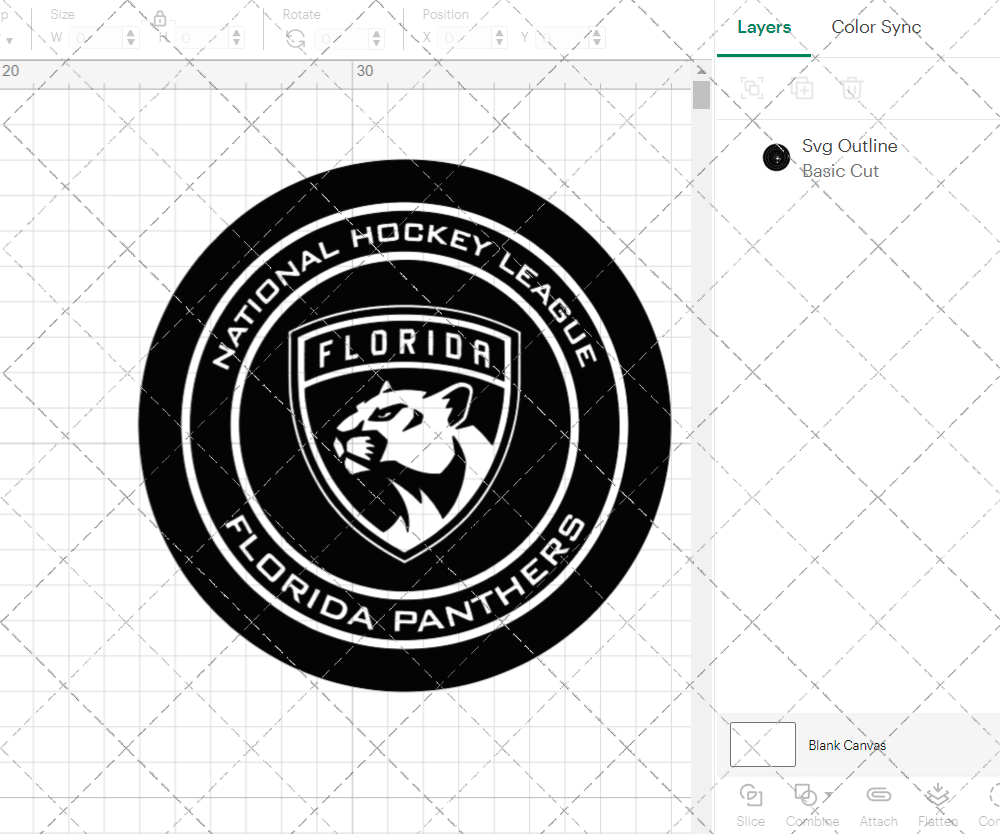 Florida Panthers Circle 2016 003, Svg, Dxf, Eps, Png - SvgShopArt