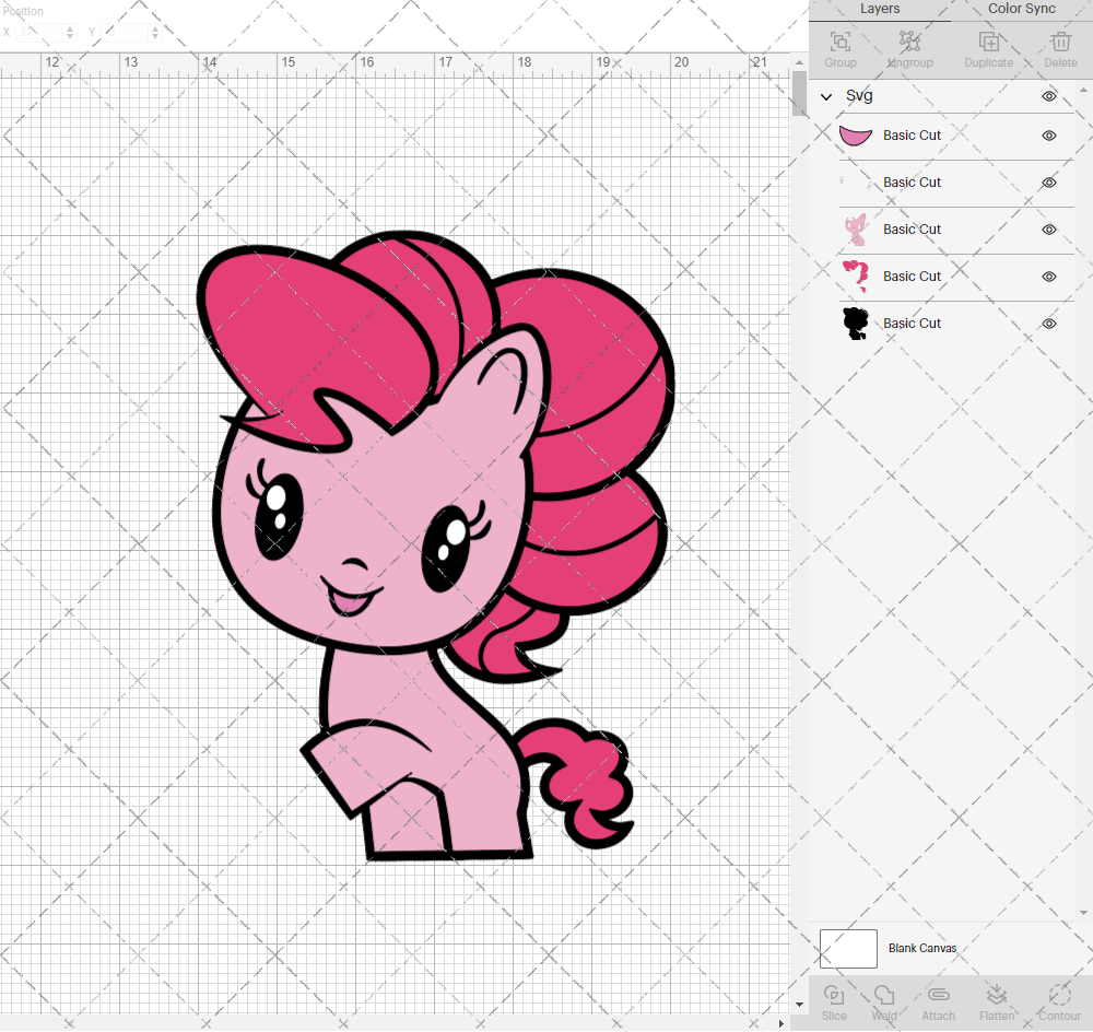 Pinkie Pie - MLP Cutie Mark Crew, Svg, Dxf, Eps, Png - SvgShopArt