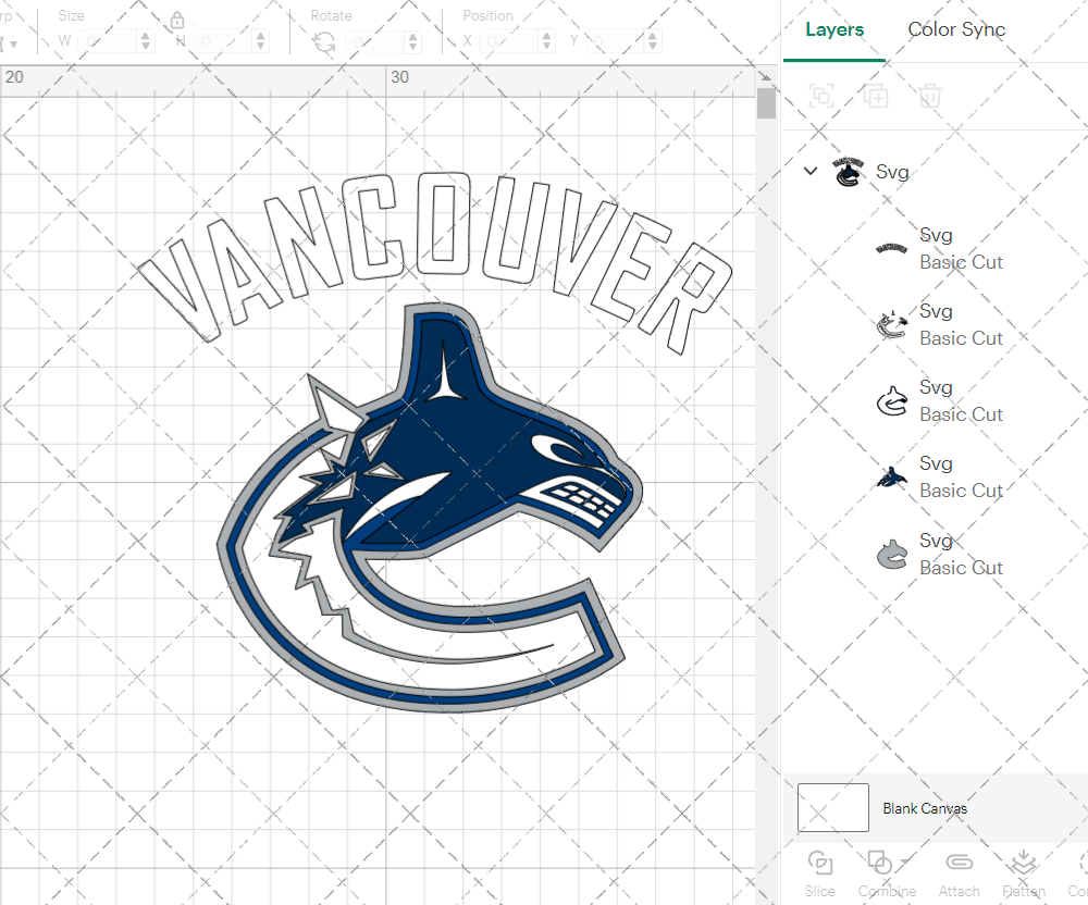 Vancouver Canucks Jersey 2007, Svg, Dxf, Eps, Png - SvgShopArt