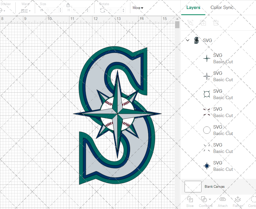 Seattle Mariners Alternate 1993 002, Svg, Dxf, Eps, Png - SvgShopArt