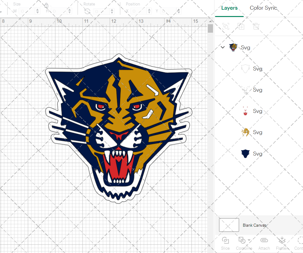 Florida Panthers Concept 1999, Svg, Dxf, Eps, Png - SvgShopArt