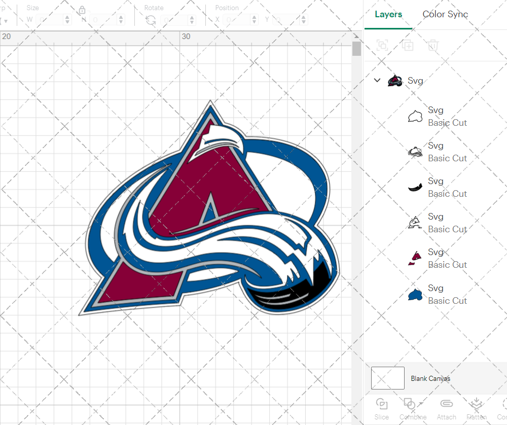 Colorado Avalanche 1999, Svg, Dxf, Eps, Png - SvgShopArt