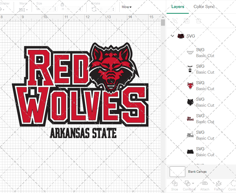 Arkansas State Red Wolves Alternate 2015 002, Svg, Dxf, Eps, Png - SvgShopArt