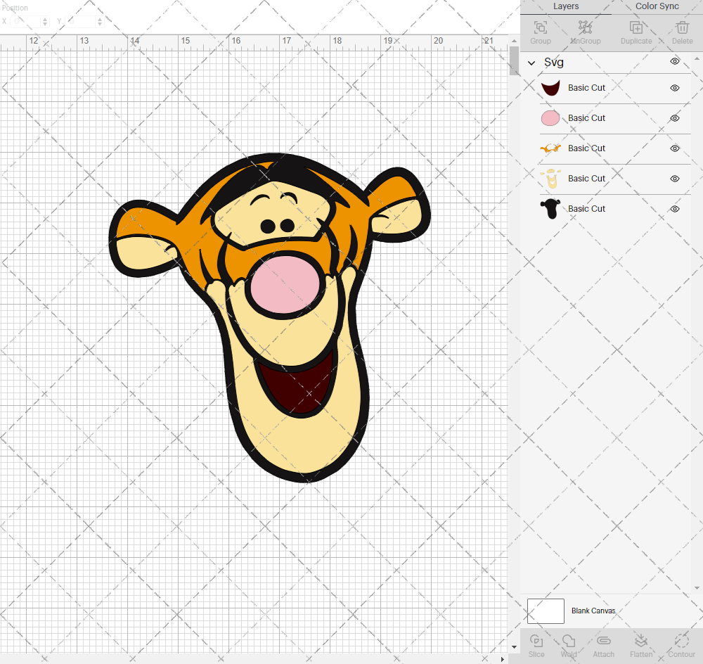 Tigger - Winnie The Pooh 008, Svg, Dxf, Eps, Png - SvgShopArt