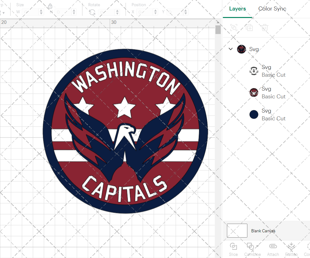 Washington Capitals Circle 2007 006, Svg, Dxf, Eps, Png - SvgShopArt