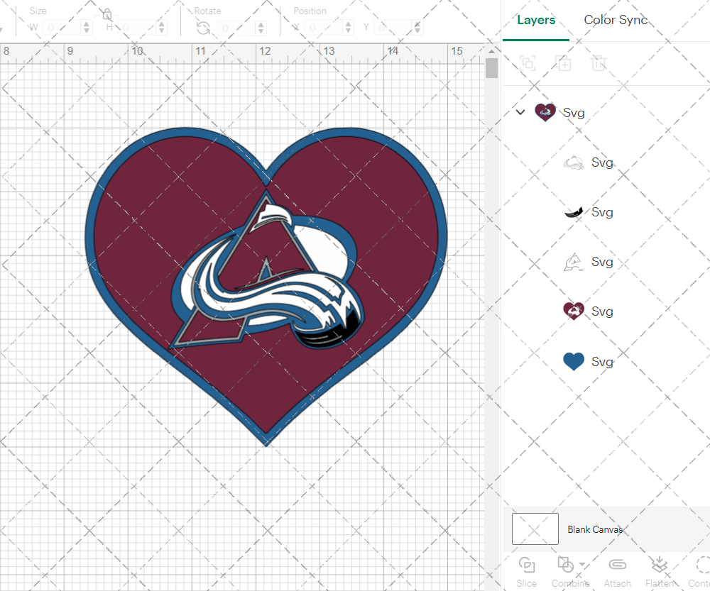 Colorado Avalanche Concept 1999, Svg, Dxf, Eps, Png - SvgShopArt