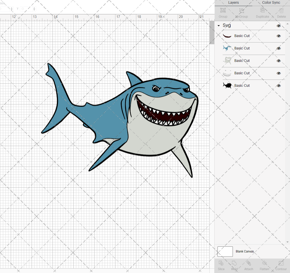 Shark Bruce - Finding Nemo, Svg, Dxf, Eps, Png - SvgShopArt