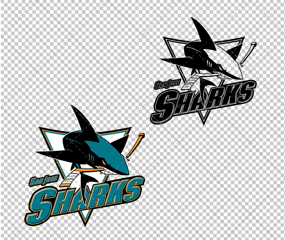 San Jose Sharks Alternate 2008 002, Svg, Dxf, Eps, Png - SvgShopArt