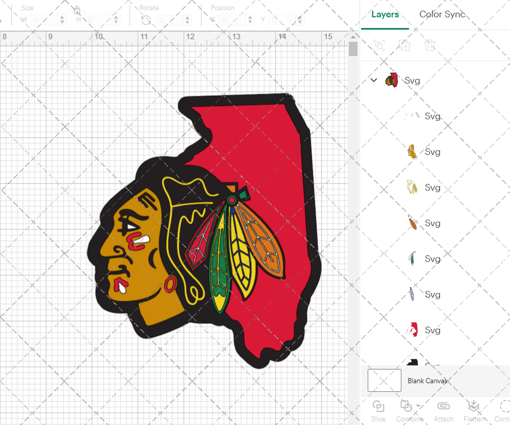 Chicago Blackhawks Concept 1999 002, Svg, Dxf, Eps, Png - SvgShopArt