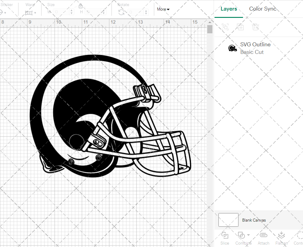 Los Angeles Rams Helmet 2017 002, Svg, Dxf, Eps, Png - SvgShopArt