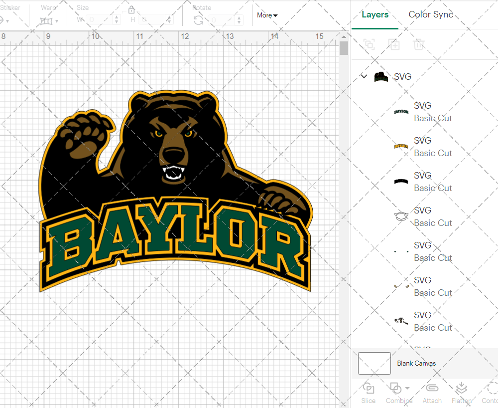 Baylor Bears Alternate 2005 007, Svg, Dxf, Eps, Png - SvgShopArt