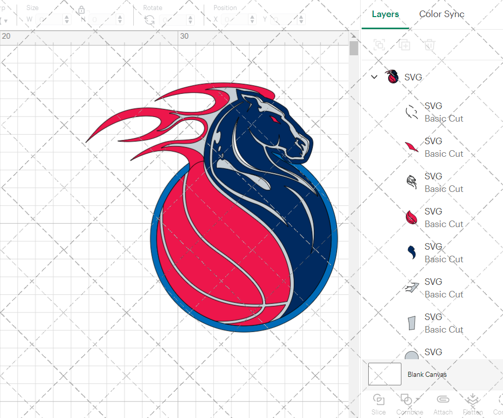 Detroit Pistons Alternate 2001, Svg, Dxf, Eps, Png - SvgShopArt