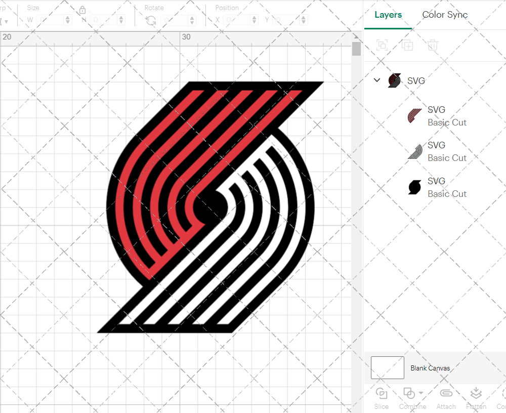 Portland Trail Blazers Alternate 2017, Svg, Dxf, Eps, Png - SvgShopArt