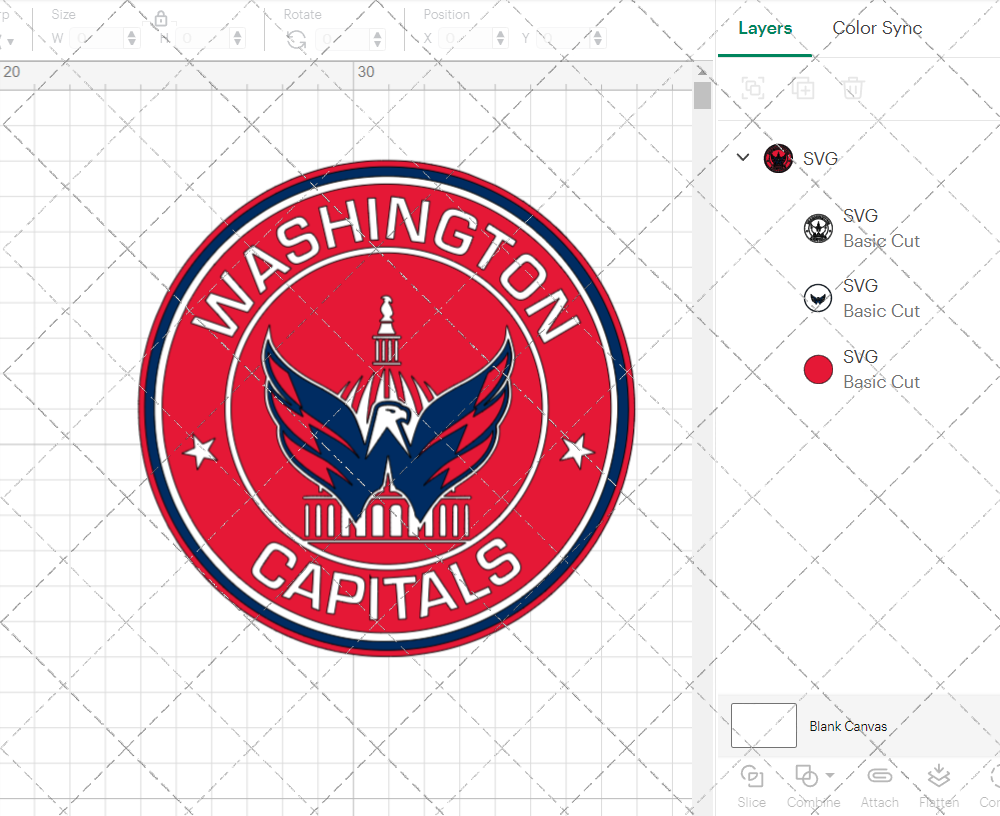 Washington Capitals Circle 2007, Svg, Dxf, Eps, Png - SvgShopArt