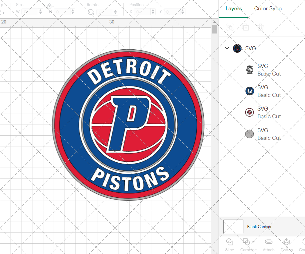 Detroit Pistons Circle 2017 002, Svg, Dxf, Eps, Png - SvgShopArt