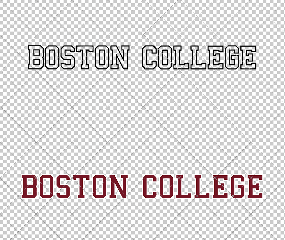 Boston College Eagles Wordmark 2016 002, Svg, Dxf, Eps, Png