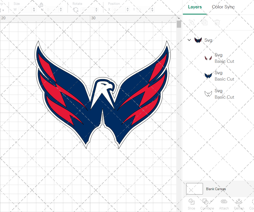 Washington Capitals Alternate 2007 002, Svg, Dxf, Eps, Png - SvgShopArt