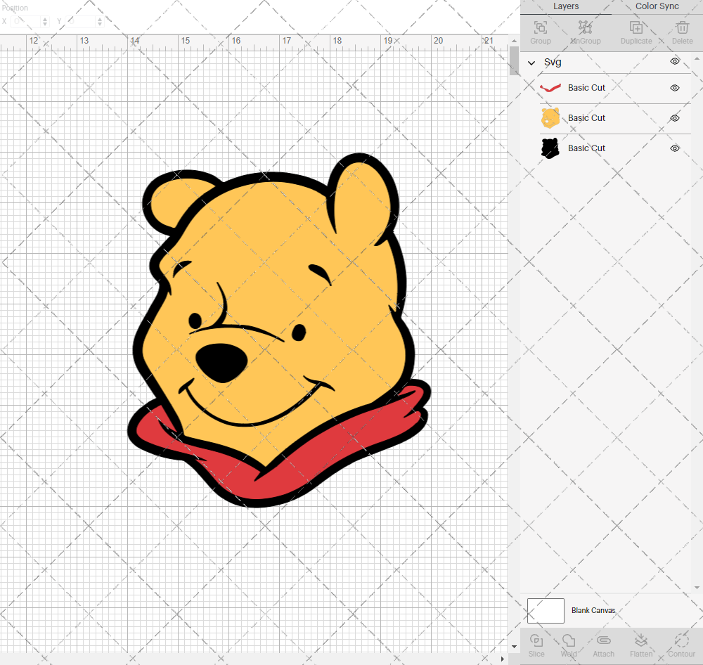 Winnie The Pooh 008, Svg, Dxf, Eps, Png - SvgShopArt